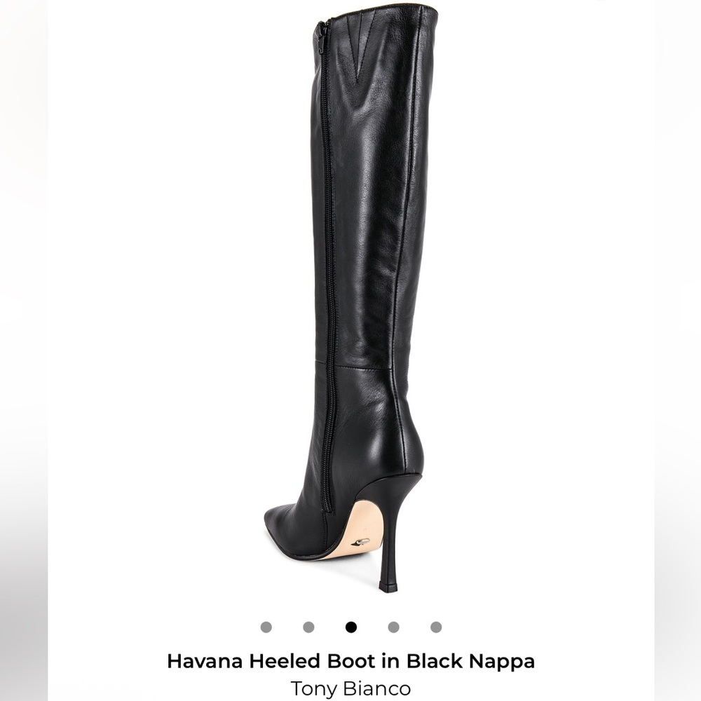 Tony Bianco Havana Black Nappa Heeled Boots - Picture 3 of 9